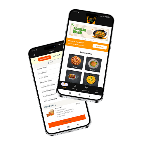 Twice the Spice Beith app mockup